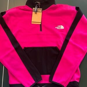 The North Face Pink and Black Pullover